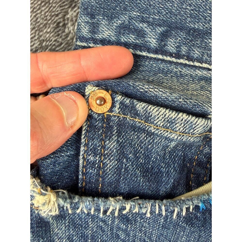Levi's 1967 LVC Vintage 505-0217 Raw Selvedge Denim Jeans 29 (29X29.5) Big E - Picture 14 of 16
